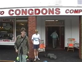 Congdons Van Hire, Stratton, at the end of the tour, where John, Ryan and Lee will have to wait for a few hours while the rest of us take the bikes to Buckfastleigh